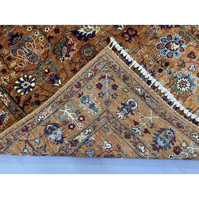 Rust Sultani Chobi Natural Dye Wool Rug - 4'2" X 6'2" For Sale - Image 12 of 12