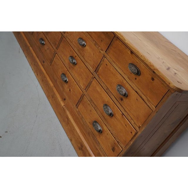 Rustic German Pine Apothecary Cabinet, 1930s For Sale - Image 17 of 18