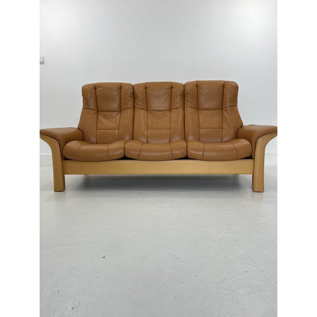 Stressless 3-Seater Sofa from Ekornes, Norway, 1980s For Sale - Image 3 of 17