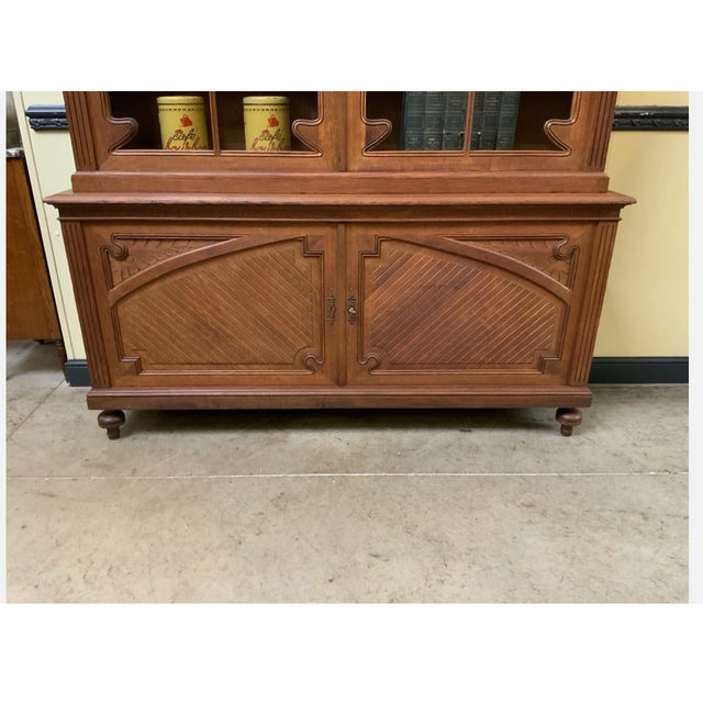 Antique Art Nouveau Display Cabinet, 1890 For Sale - Image 9 of 10