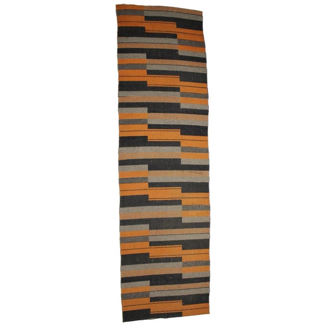 Textile Bauhaus Geometric Carpet, 1930s For Sale - Image 7 of 7