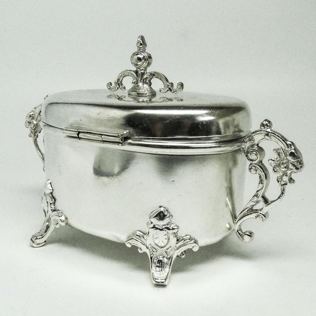 Metal Polish Biedermeier Sugar Bowl from Bauminger, 1890s For Sale - Image 7 of 15