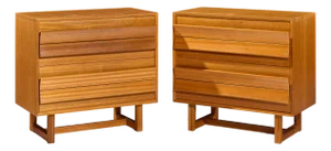 Paul Laszlo for Brown Saltman Mid Century Chest of Drawers Dresser - Pair