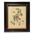 Vintage Moth & Hibiscus Botanical Illustration in Black & Gold Wood Frame For Sale