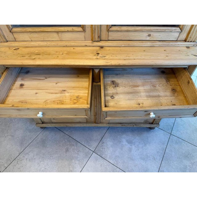 Gründerzeit Display Kitchen Credenza in Spruce, 1880s For Sale - Image 14 of 17