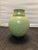 Mid-Century Modern Vintage Titian Potteries Crown Lynn Nz Art Pottery Vase J3 Green Drip Marble Glaze MCM For Sale - Image 3 of 10