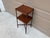 Hollywood Regency Early 20th Century Berkey & Gay Mahogany Faux Bamboo Two-Tier Side Table For Sale - Image 3 of 14
