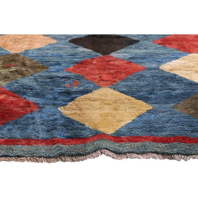 Vintage Persian Gabbeh Rug, 06'05 X 08'08 For Sale - Image 4 of 10