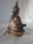 Vintage Sino-Tibetan Cast Bronze Guardian King or Deity Sculpture on Lotus Base For Sale - Image 4 of 10