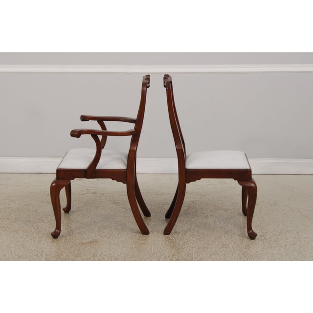 Set of 6 Henkel Harris Model 110 Cherry Dining Room Chairs For Sale - Image 9 of 16