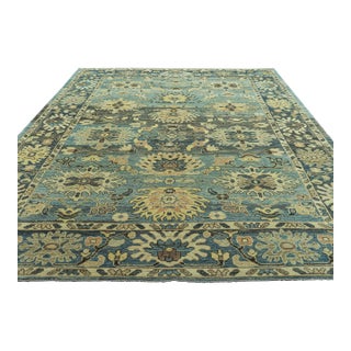 Turkish Oushak Old Wool Rug 9'1" x 12'1" #30145 For Sale