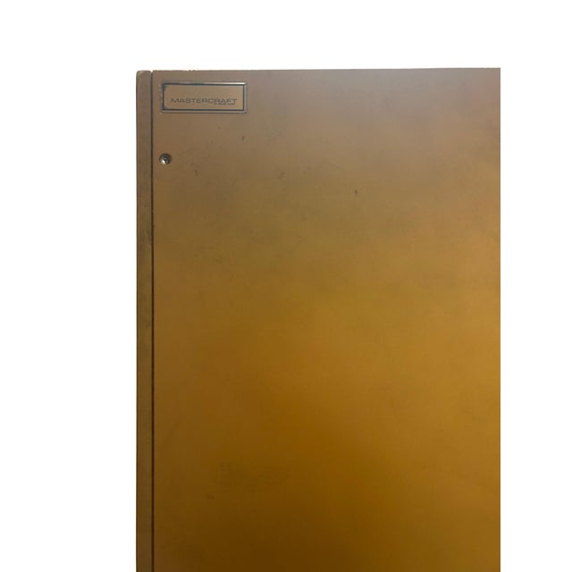Brass Mastercraft 1970s Mid Century Brass Cabinet For Sale - Image 8 of 8