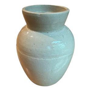 Antique Weyman & Bro. Salt-Glazed Stoneware Snuff Jar – 6"