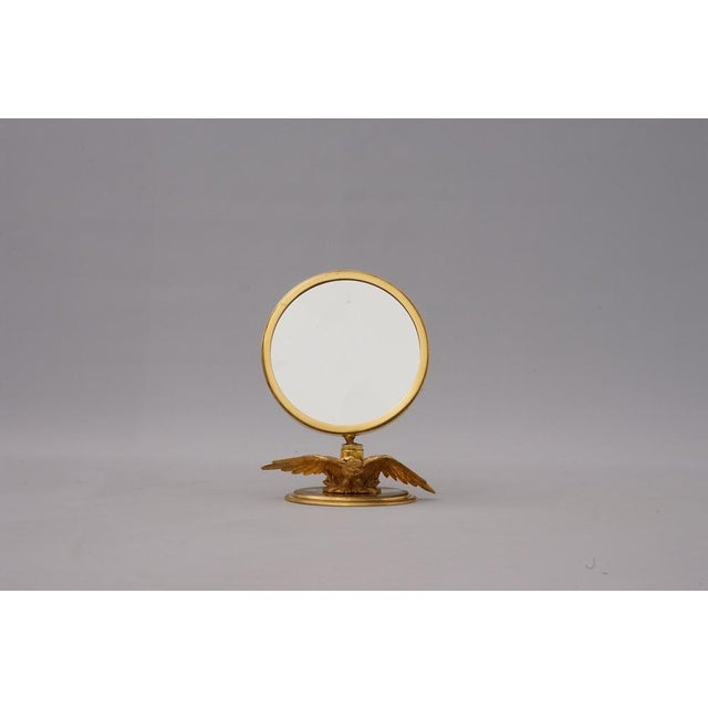 Gold Plated Table Mirror from Hermès Paris For Sale - Image 9 of 15