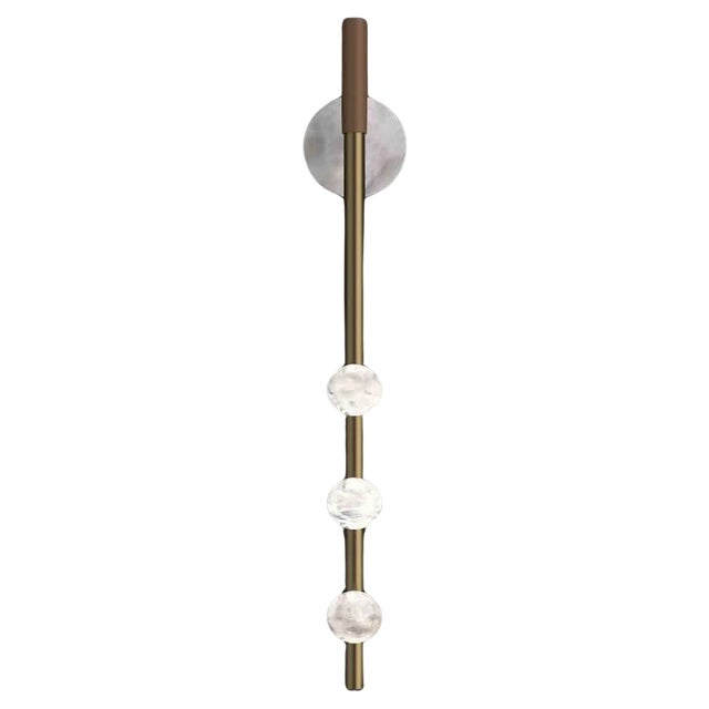 Demetra Bronze Wall Lamp by Alabastro Italiano For Sale