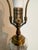 Elegant vintage Wildwood table lamp featuring a substantial clear cut-crystal body decorated with an intricate wheat and...