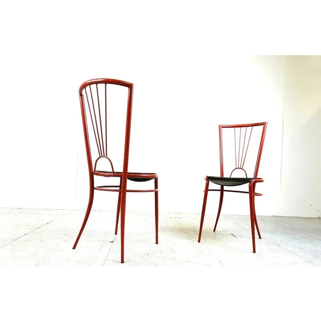 Postmodern Dining Chairs, 1980s, Set of 4 For Sale - Image 6 of 12