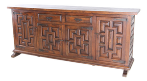 Vintage Brutalist Oak Sideboard, 1960s