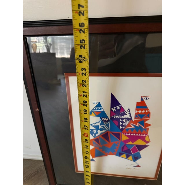 Purple 1980s Lithograph Sunshine Over the Caribbean Bill Warner American Art Signed For Sale - Image 8 of 8