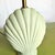 Postmodern Postmodern Mint Green Ceramic Clam Shell Table Lamp For Sale - Image 3 of 8