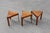 Triangular Oak Stacking Tables, France, 1960s, Set of 3 For Sale - Image 11 of 14