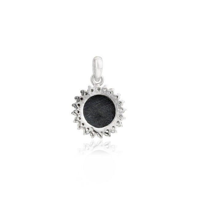 Gemstone Artisan Crafted 7.91 Ct Black Star Pendant in 925 Silver For Sale - Image 7 of 13