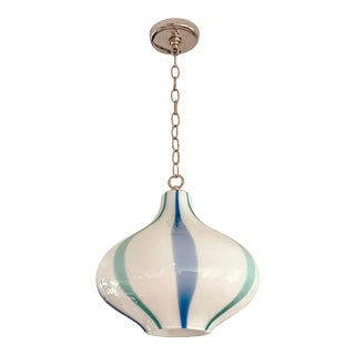 1960s Murano Glass Pendant Lamp by Massimo Vignelli for Venini Murano, Italy For Sale