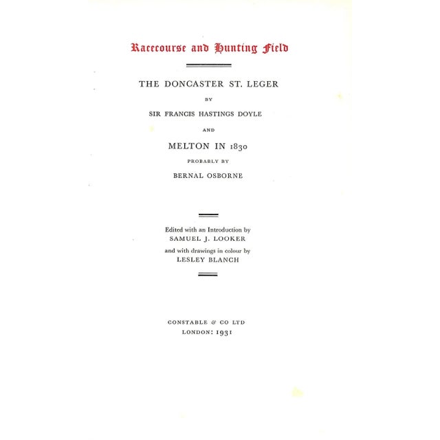 DOYLE, Sir Francis Hastings [58] pp. Constable & Co Ltd 1931 This edition is limited to seven hundred and fifty copies 10...