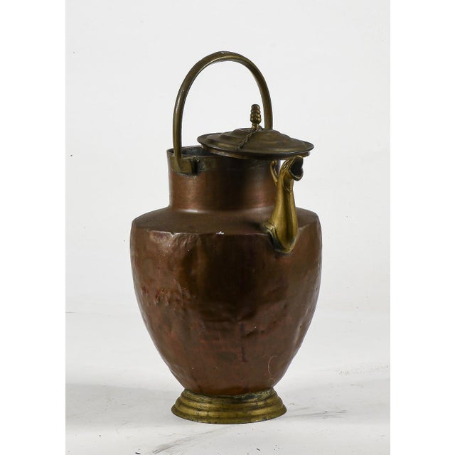 Amphora Copper Jug ​​with Brass Spout, Italy, 1800 For Sale - Image 5 of 10