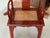 Chair in Ming Chinese style with High Backrest and Red Lacquer For Sale - Image 11 of 18