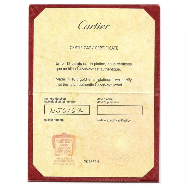 Cartier 18k Yellow Gold Love Bangle Bracelet Size 18 w/Screwdriver & Cert For Sale In Miami - Image 6 of 6