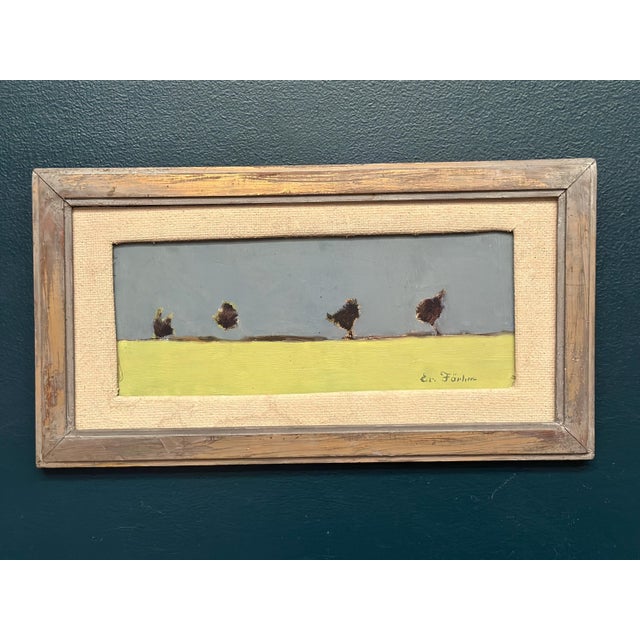 Evert Färhm, Scanian Landscape, 1950s, Oil Painting on Panel, Framed For Sale - Image 10 of 14