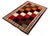 This colorful Gabbeh rug in a charming vintage style impresses with its playful patchwork design made of geometric color...