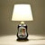 Antique hand-painted French porcelain table lamp, converted in the mid-20th century from a 19th-century oil lamp. European...