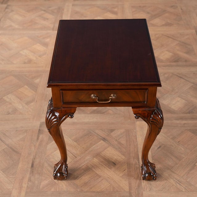 Traditional Traditional Mahogany Lamp Table For Sale - Image 3 of 12