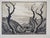 Charles Picart Le Doux, The Tormented Trees, 1925, Original Woodcut For Sale - Image 6 of 6