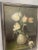 Antique Dutch Renaissance Floral Still Life Original Framed Oil Painting on Tin in Silver, White, Blush For Sale - Image 12 of 12