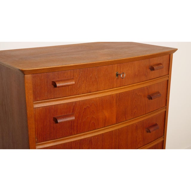 Vintage Danish Teak Chest of Drawers For Sale - Image 5 of 14