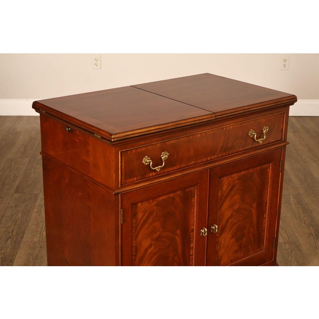 Stickley Traditional Mahogany Flip-Top Server Cabinet For Sale - Image 18 of 18