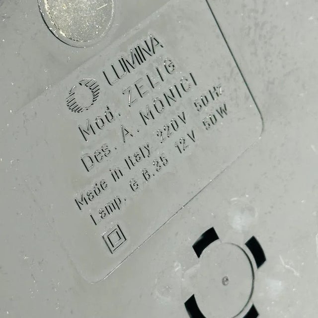 Black Aluminum Zelig Table Lamp by Walter A. Monici for Lumina, 1980s For Sale - Image 9 of 10