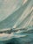 Johannes Holst Sailboat in Wind Original Artwork, Signed Circa 1959 For Sale - Image 4 of 12