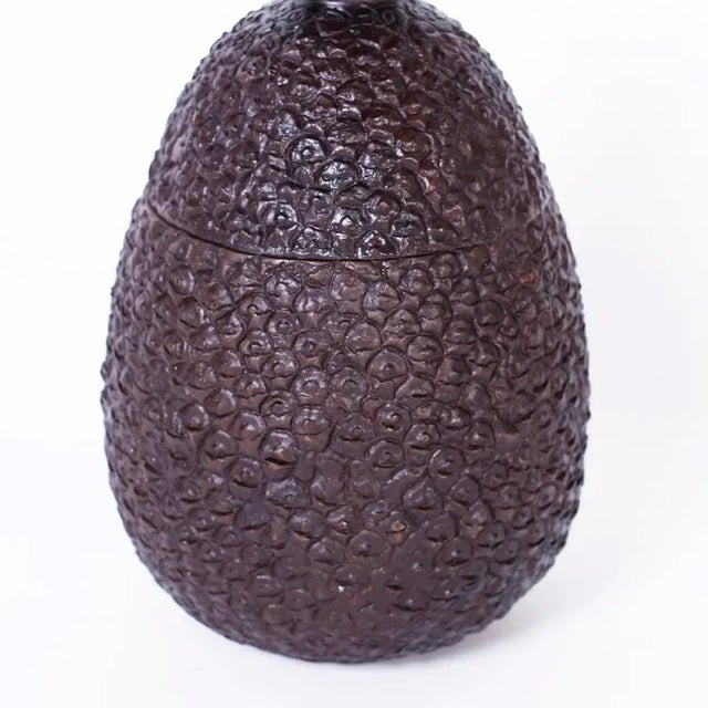 Mid-Century Modern 1970s Mid-Century Bronze Pineapple Jar For Sale - Image 3 of 9