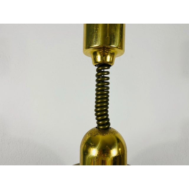 Mid-Century Modern Brass Pendant Lamp by WKR, 1970s, Germany For Sale - Image 10 of 12