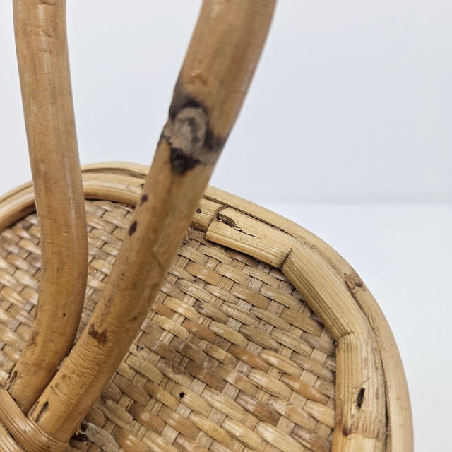 Vintage Italian Coat Hangers in Rattan and Bamboo, 1960s, Set of 3 For Sale - Image 11 of 17
