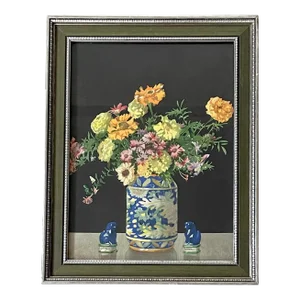 Vintage Floral Watercolor Still Life Art Print