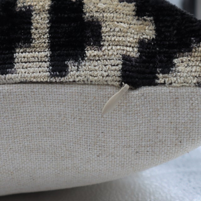 2020s Contemporary Tiger Print Velvet Throw Pillow & Down Insert For Sale - Image 5 of 8