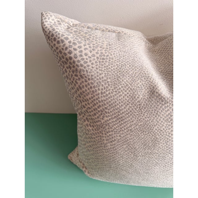 Kravet Custom 20" Throw Pillow in Celadon and Ivory For Sale - Image 4 of 5