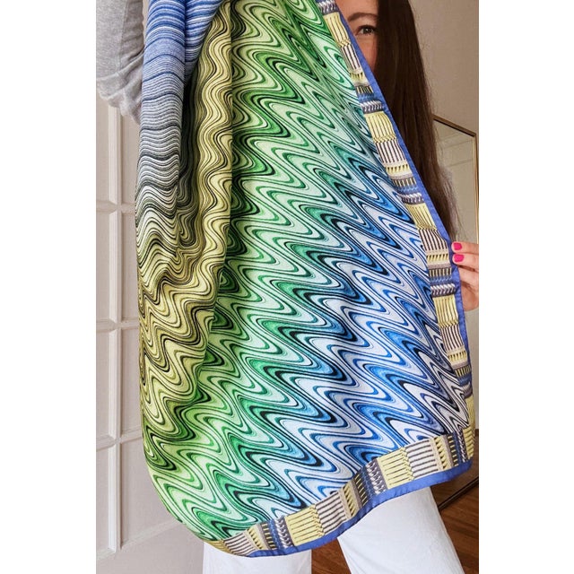 Modern Vintage Missoni Silk Scarf For Sale - Image 3 of 8