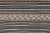 Textile Turkish Vintage Flat-Weave With Striped Design and Tribal Motifs in Blue & Brown For Sale - Image 7 of 12