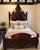 Beautiful antique Victorian walnut bed featuring hand-carved acorn and oak leaf motifs throughout the headboard,...
